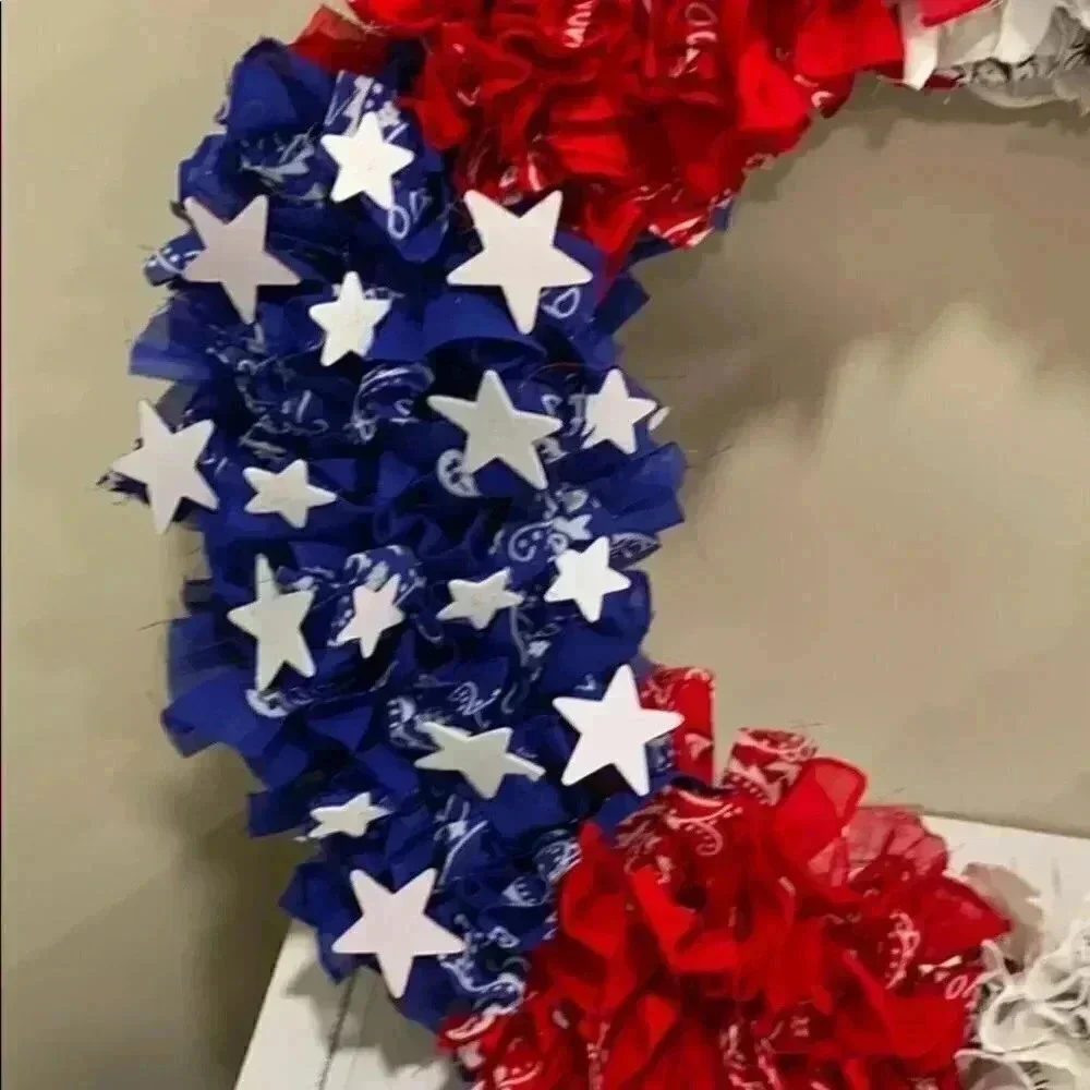 American flag wreath
